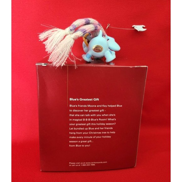 Carlton Cards Heirloom Blue's Greatest Gift Christmas Ornament 2004 - Picture 5 of 11